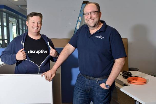 EverQuote cofounders Seth Birnbaum (left) and Tomas Revesz.
